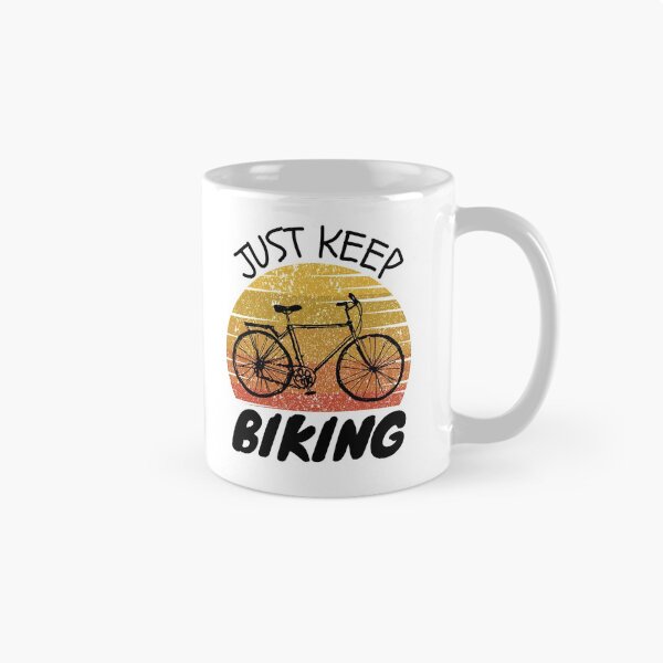 Item preview, Just keep biking funny cyclist riding designed and sold by OneTimeEngineer.