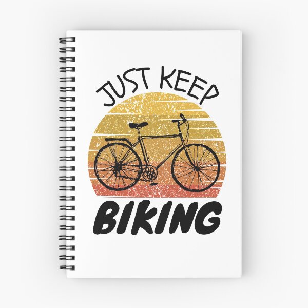 Item preview, Just keep biking funny cyclist riding designed and sold by OneTimeEngineer.