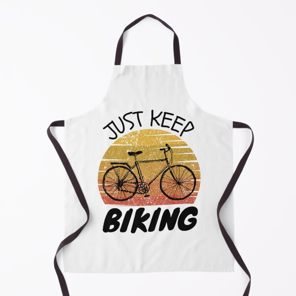 Item preview, Just keep biking funny cyclist riding designed and sold by OneTimeEngineer.