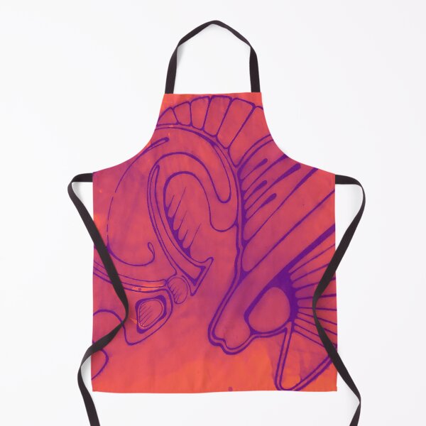 Item preview, Neon Orange Red Alien Skeleton Space Ship designed and sold by iamstevivaughn.