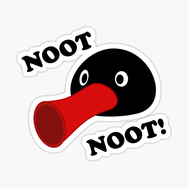 Vista previa del artículo con la obra «NOOT NOOT!», diseñado y vendido por Redkiwii.