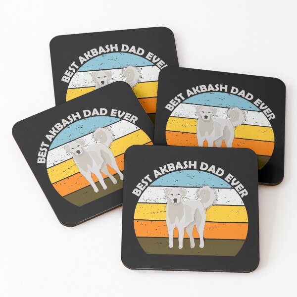 Item preview, Best akbash dog dad ever vintage retro light text, cute puppy designed and sold by SGS-.