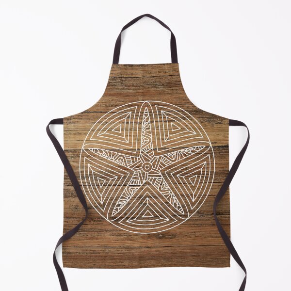 Item preview, preppy rustic brown beach wood tropical tribal tattoo starfish sand dollar designed and sold by IamTrending.
