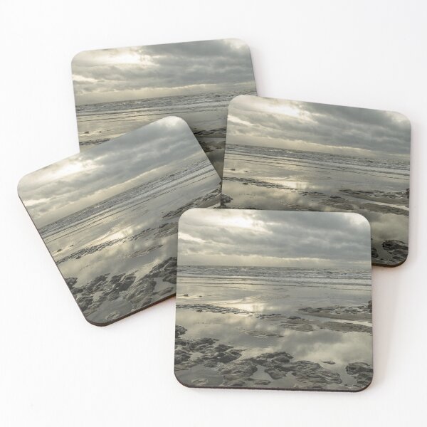 Item preview, Dunraven Bay with cloud reflections, sea and rocks on the beach, on the Glamorgan Heritage Coast, south Wales designed and sold by Cameranick.