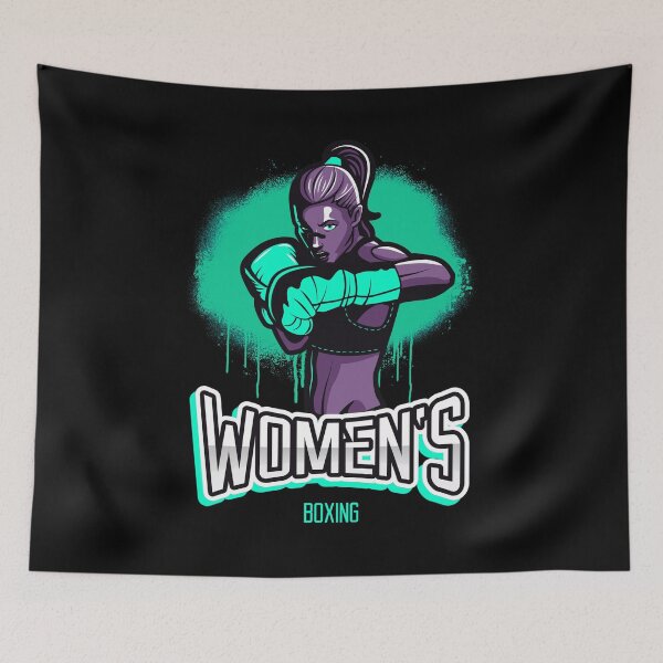 Item preview, Women Boxing - Women in Sports designed and sold by ManiaTeec.