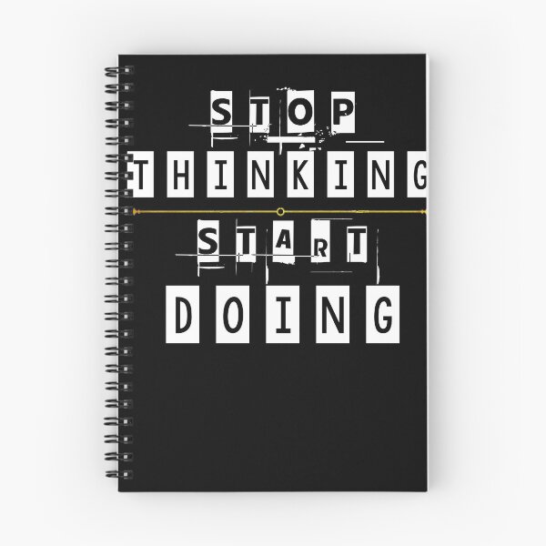 Item preview, stop thinking start doing designed and sold by ishako online.