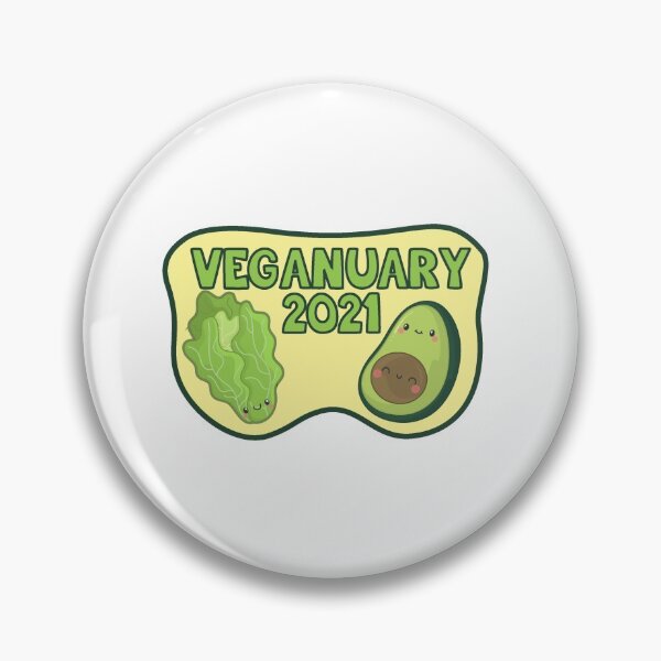 Artikelvorschau, VEGANUAR 2021 - AVOCADO & LETTUCE entworfen und verkauft von bluewaydesign.