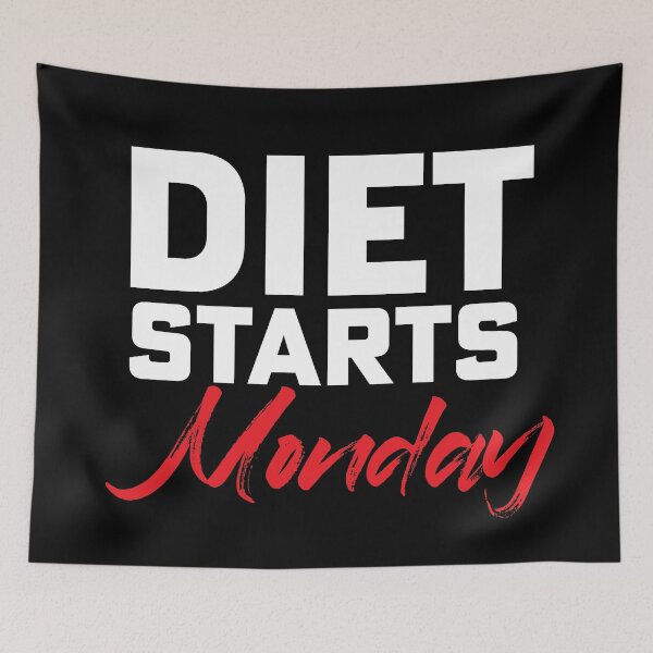 Item preview, Diet Starts Monday designed and sold by LucyGraphics.