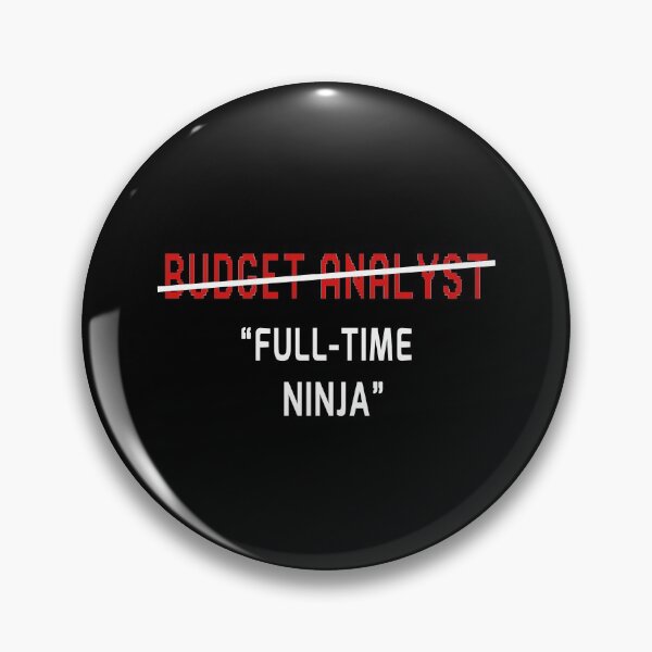 Item preview, Budget Analyst Funny Full Time Ninja Joke Gift designed and sold by trendo.