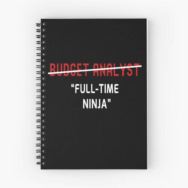 Item preview, Budget Analyst Funny Full Time Ninja Joke Gift designed and sold by trendo.