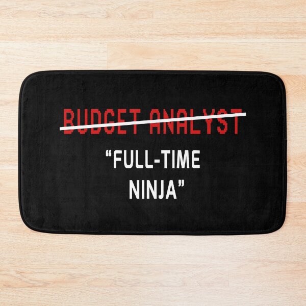 Item preview, Budget Analyst Funny Full Time Ninja Joke Gift designed and sold by trendo.