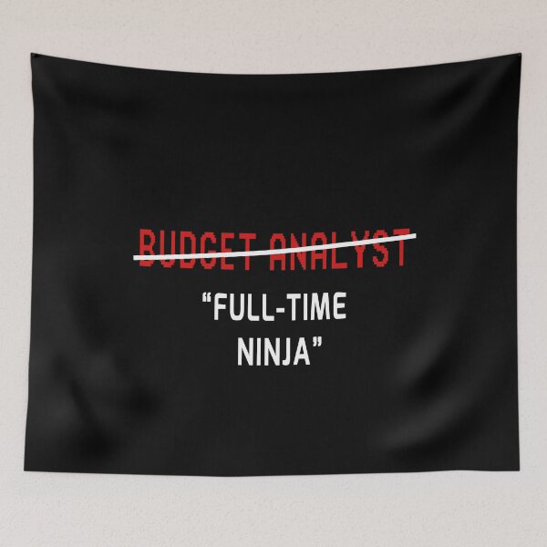 Item preview, Budget Analyst Funny Full Time Ninja Joke Gift designed and sold by trendo.