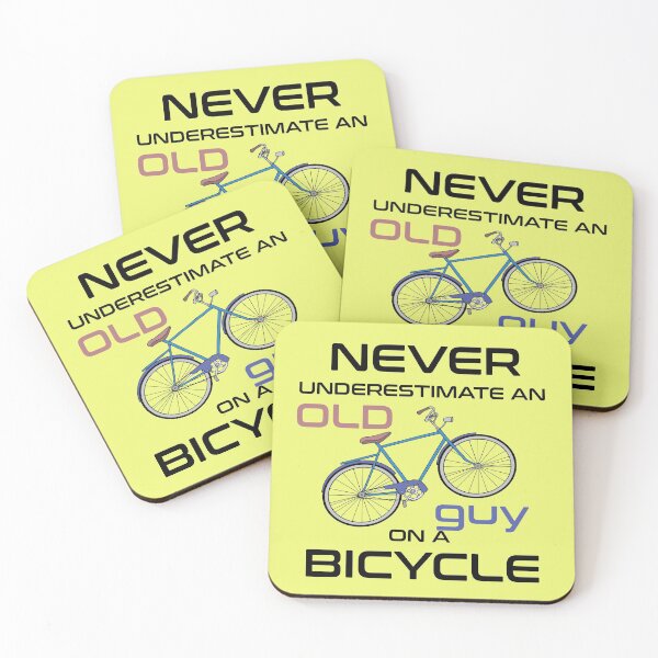 Item preview, Never Underestimate An Old guy On A Bicycle designed and sold by manardesign.