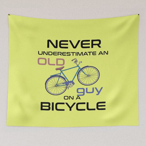 Item preview, Never Underestimate An Old guy On A Bicycle designed and sold by manardesign.