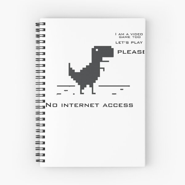 Item preview, Trex Cactus Offline Classic T-Shirt,Chrome Dinosaur - No internet access Essential T-Shirt, Funny T-shirt. designed and sold by ymJihane.