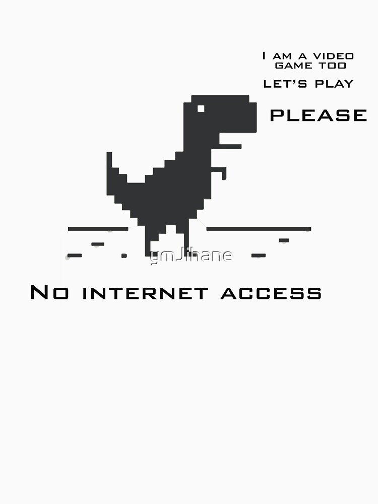 TRex Run No Wifi No Internet Connection Google Dinosaur Game shirt