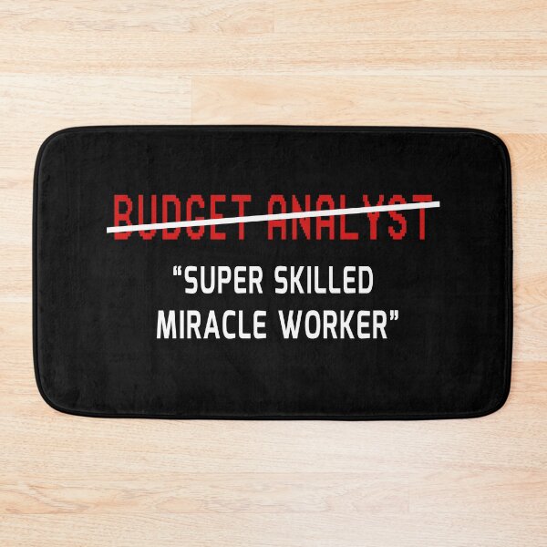 Item preview, Budget Analyst Funny Super Skilled Miracle Worker Joke Gift designed and sold by trendo.