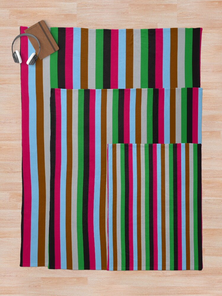 "Harlequins Rugby Striped " Throw Blanket for Sale by PotsPrints Redbubble