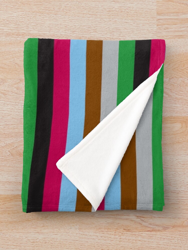 "Harlequins Rugby Striped " Throw Blanket for Sale by PotsPrints Redbubble