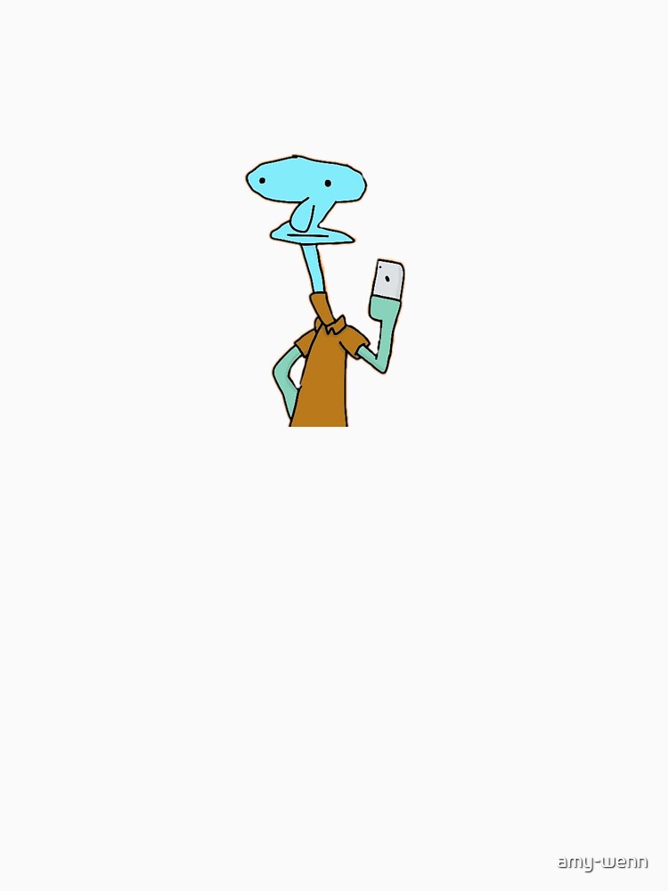 "cursed Squidward mirror selfie" Pullover Hoodie by amywenn Redbubble