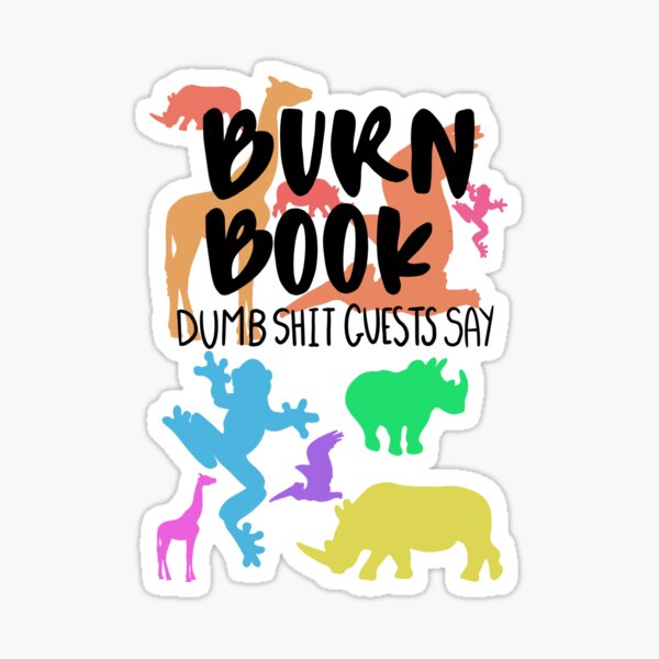 "Burn Book" Sticker For Sale By Thezoogirl | Redbubble