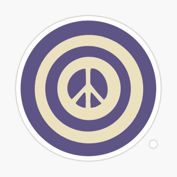 MADHAPPY PEACE SIGN VIOLET Sticker