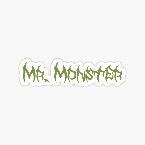 "Mr. Monster" Sticker for Sale by keisthard Redbubble