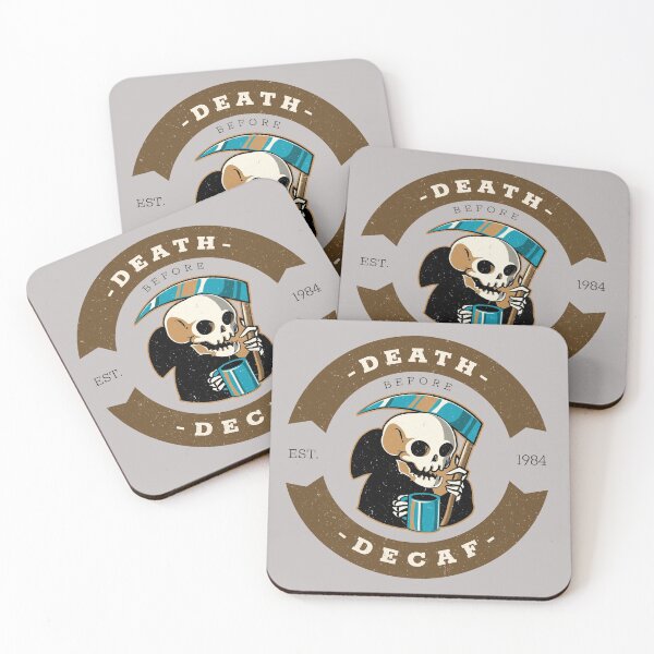 Item preview, Death before Decaf 1984 designed and sold by ForStrong.