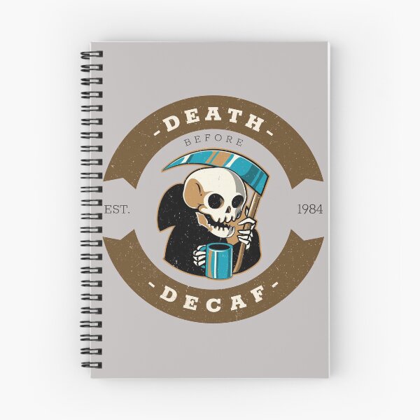 Item preview, Death before Decaf 1984 designed and sold by ForStrong.