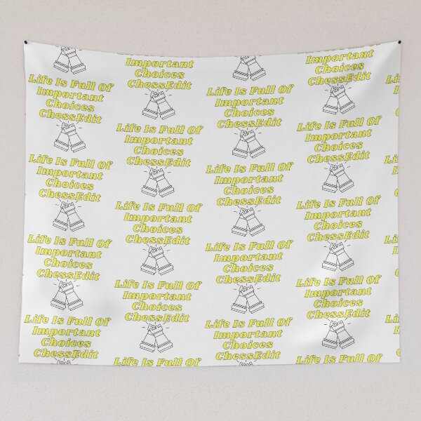 Item preview, Life Is Full Of Important Choices Chess designed and sold by leonmarket.