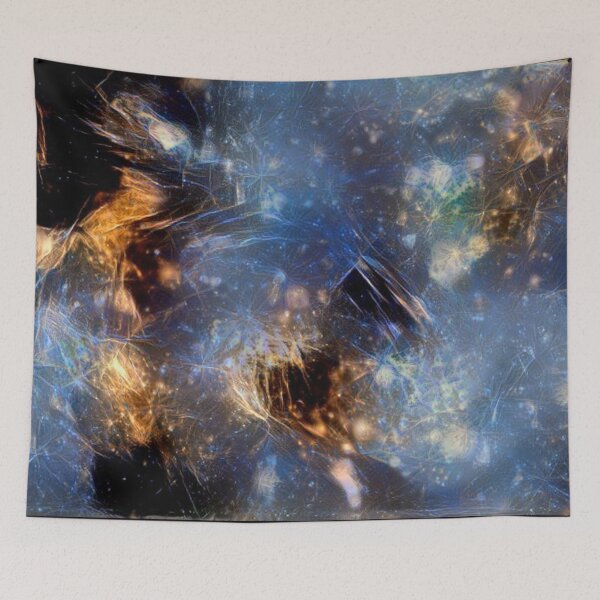 Item preview, Fire and Blue Ice in the Sky - Abstract - Gift designed and sold by ittybittyowl.