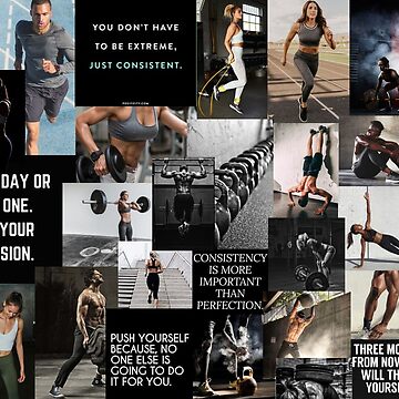 Weightlifting Poster Photo Collage Workout Gifts for Men