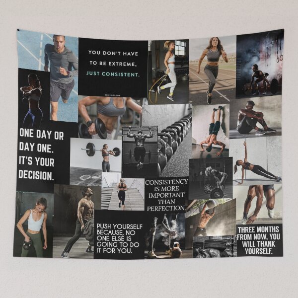 Item preview, gym workout collage designed and sold by morgananjos.