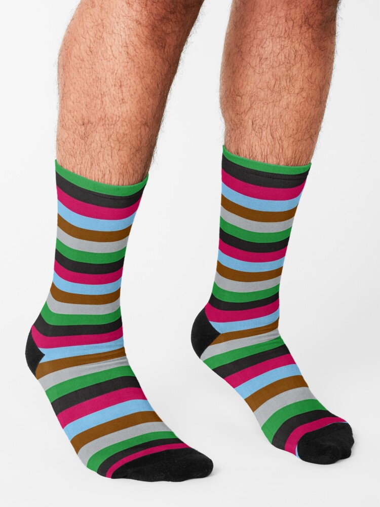Harlequins Rugby Striped  Socks for Sale by PotsPrints
