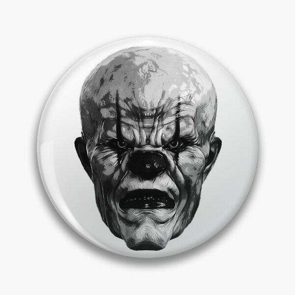 Item preview, Evil Clown Face black and white designed and sold by PeterADesign.