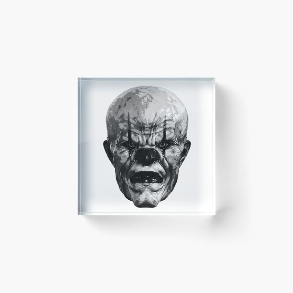 Item preview, Evil Clown Face black and white designed and sold by PeterADesign.