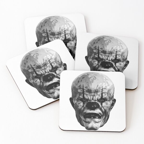 Item preview, Evil Clown Face black and white designed and sold by PeterADesign.