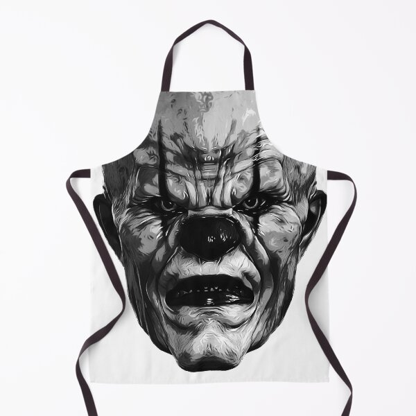 Item preview, Evil Clown Face black and white designed and sold by PeterADesign.