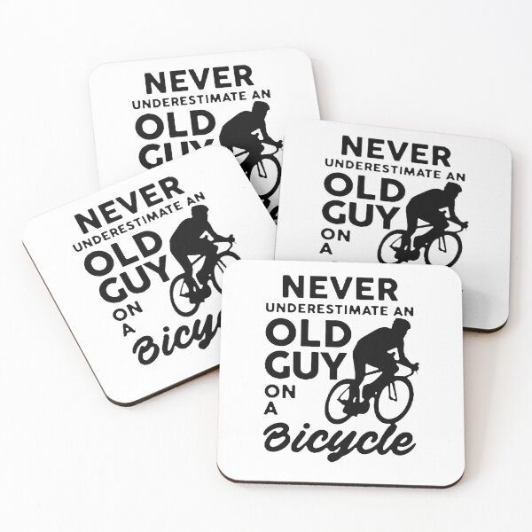 Item preview, never underestimate an old man on a bicycle designed and sold by Funny Tee.