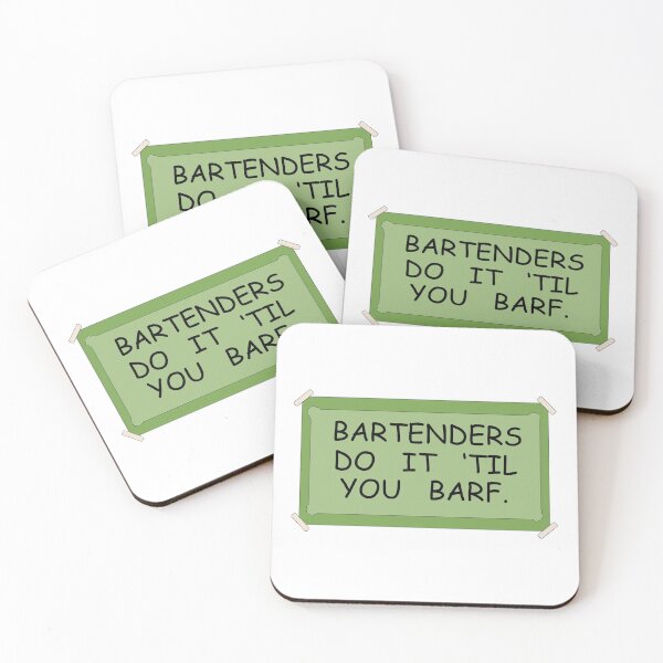 Item preview, Bartenders Do it 'Til You Barf designed and sold by BethNKateCreate.