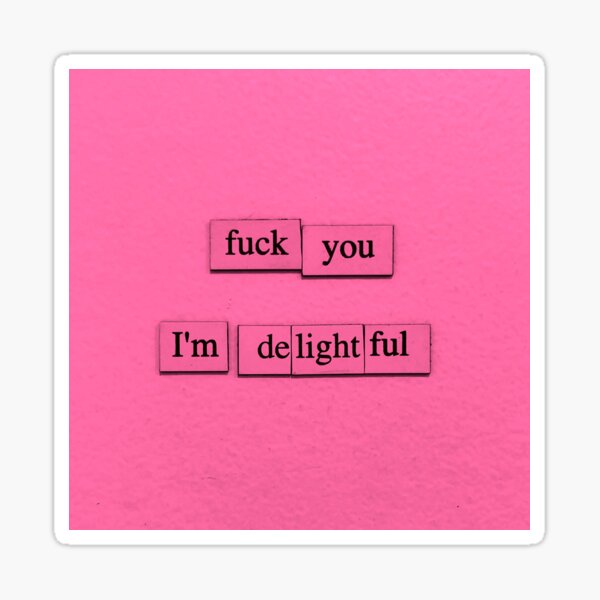 I'm Delightful Sticker