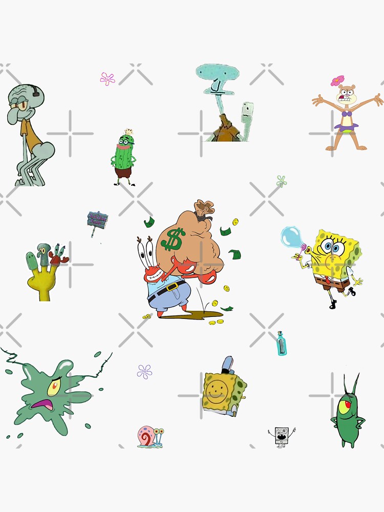 Spongebob Sticker For Sale By Ariana1414 Redbubble 0651