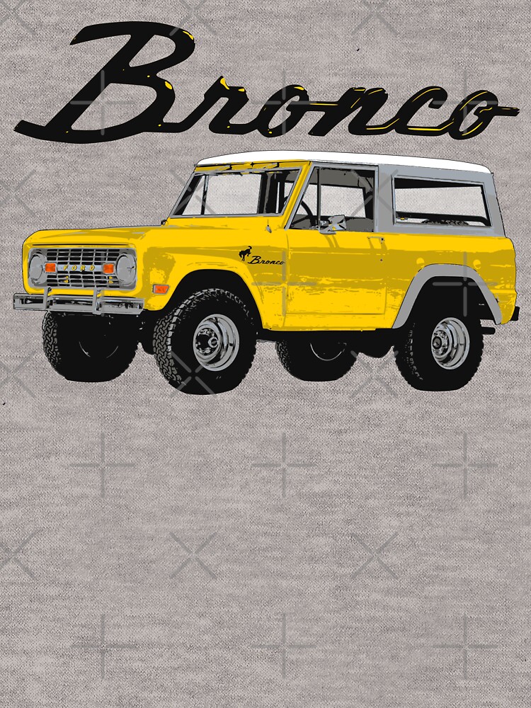 Ford Bronco - vintage yellow (black text)' Lightweight Hoodie for Sale by  Groenendijk