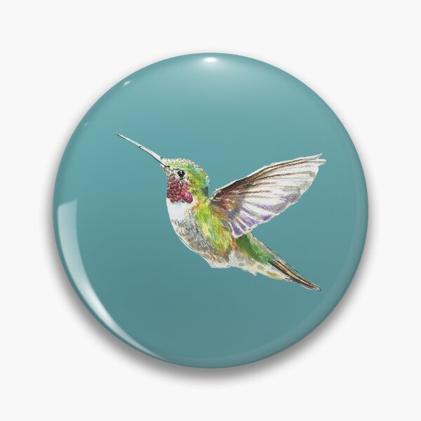 Item preview, Hummingbird watercolor mixed media repeat  designed and sold by mossandhoney.