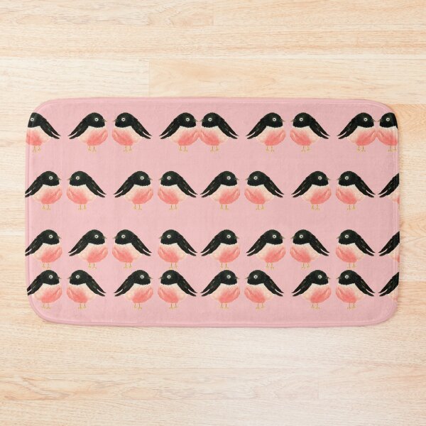 Item preview, Birds Gossiping Pink And Black Rumped Round Birds Painting designed and sold by concettaellis.