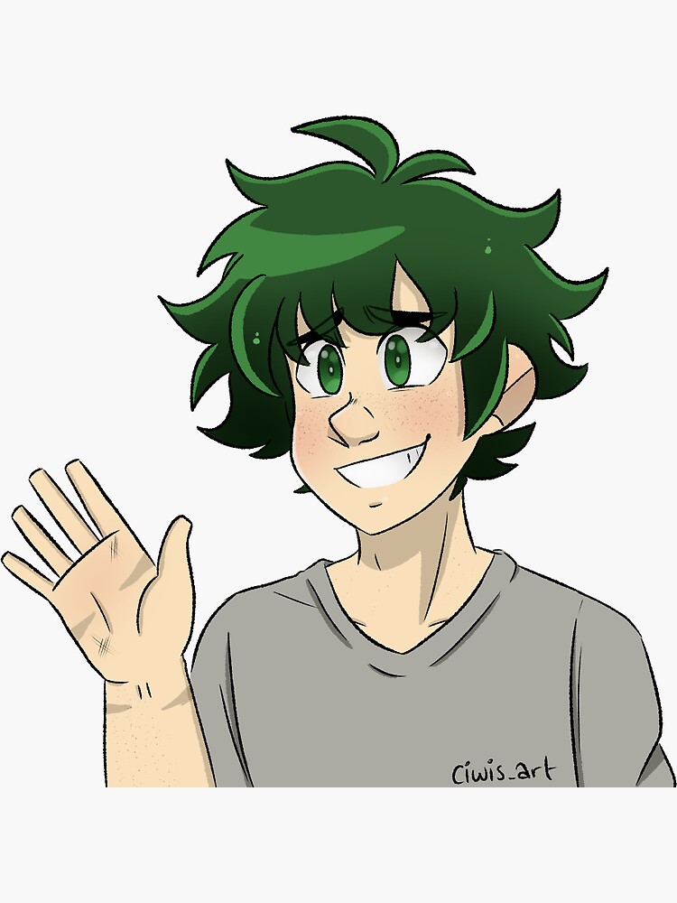 Sticker « Shy Deku - My Hero Academia », par ciwisart | Redbubble