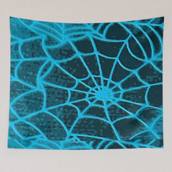 Item preview, Neon Web - Blue designed and sold by DuskWingArts.