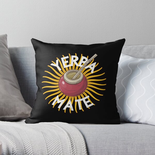 Yerba mate herbal tea leaves and twigs Throw Pillow
