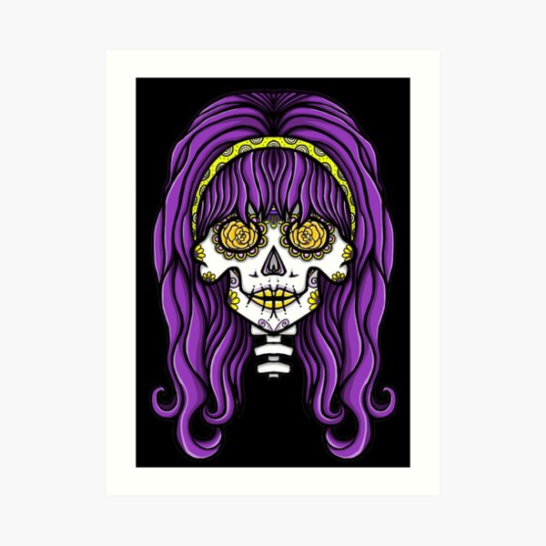 Alternative Hippy Skull Art Print