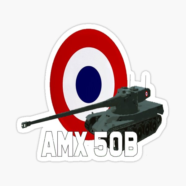 French AMX 50B Heavy Tank Sticker